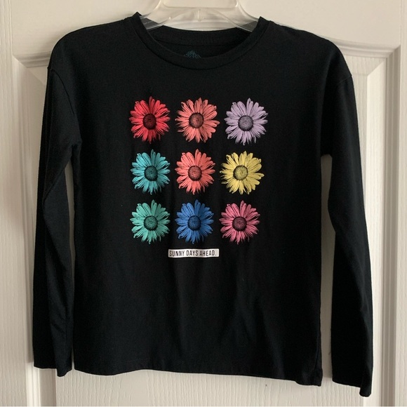thereabouts Other - Black long sleeve tee with flowers size 14